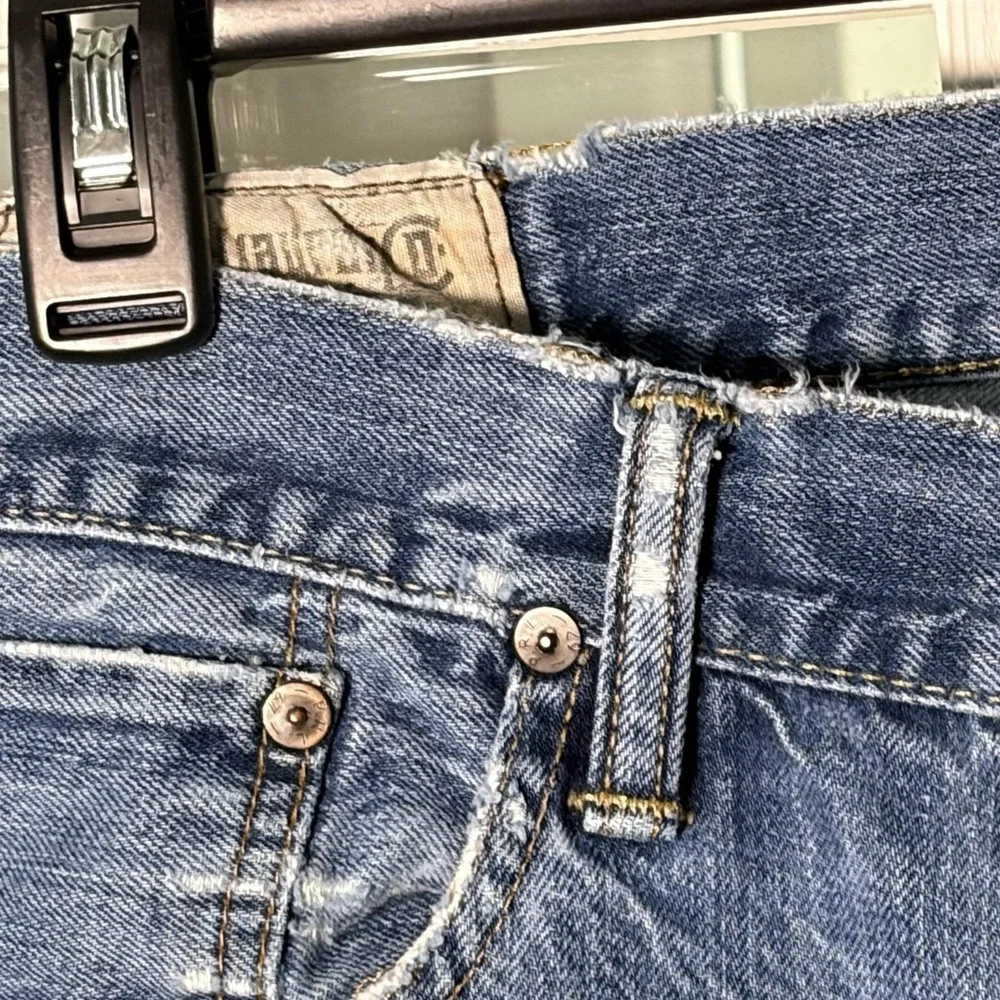 Vintage Polo Ralph Lauren Jeans Men's 36x30 Distressed Denim Y2K Grunge